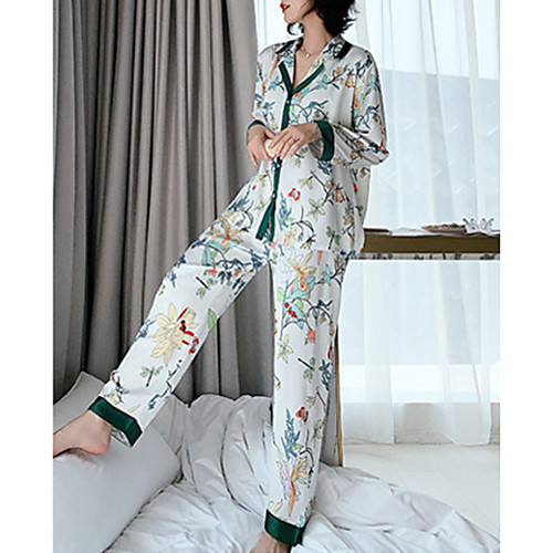 

Women's Notch lapel collar Suits Pajamas Geometric / Fashion