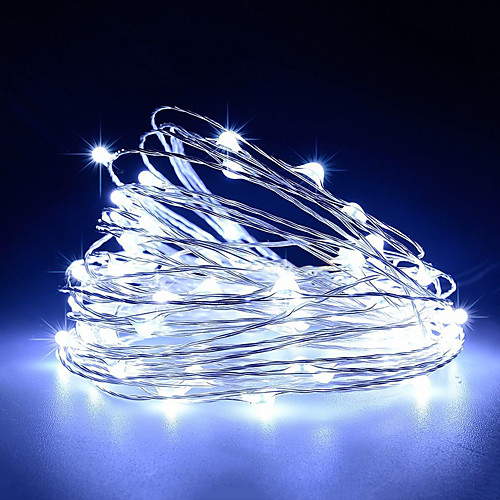 

USB Operated Copper Wire Starry Lights 10m 100 LED String USB DC 5V for Chritsmas Wedding Halloween Patio Party 1pc