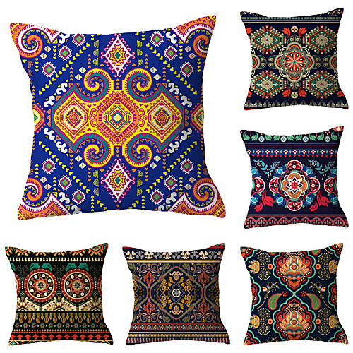 

Set of 6 Throw Pillow Simple Classic 4545 cm Cushion Vintage Circle Cover Sofa Home Decor Throw Pillow Case