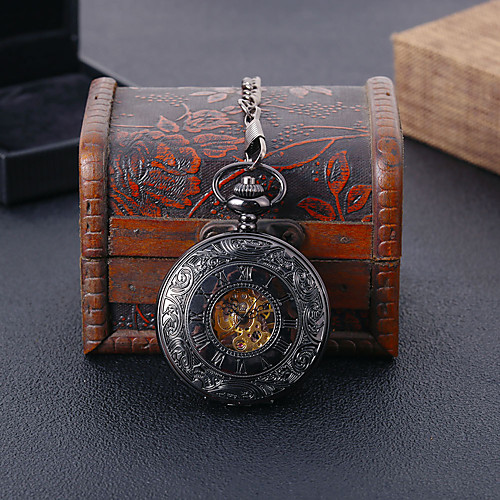 

Unisex Pocket Watch Analog Mechanical manual-winding Casual Creative Casual Watch / Titanium Alloy