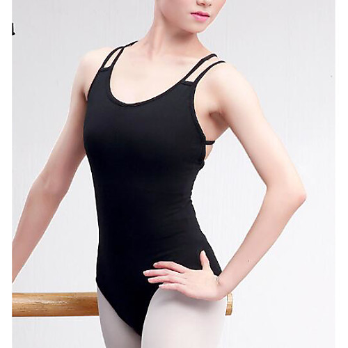 

Uniform Rhythmic Gymnastics Leotards Women's Leotard Micro-elastic Breathable Sleeveless Training Ballet Dance Gymnastics Burgundy
