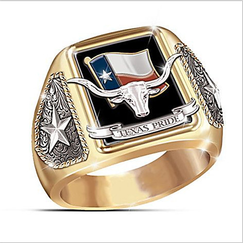 

Women's Ring AAA Cubic Zirconia 1pc Gold Silver Silver 2 Platinum Plated Alloy Stylish Unique Design Punk Daily Jewelry Cute