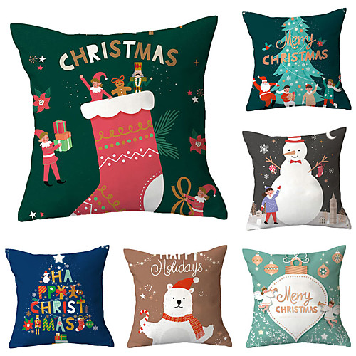 

Set of 6 Throw Pillow Simple Classic 4545 cm Cushion Vintage Circle Cover Sofa Home Decor Throw Pillow Case