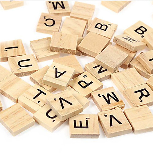 

Scrabble Tiles Capital Letters Board Toy Simple Gift Parent-Child Interaction Wooden Universal Classic & Timeless 1 pcs Children's All Toy Gift