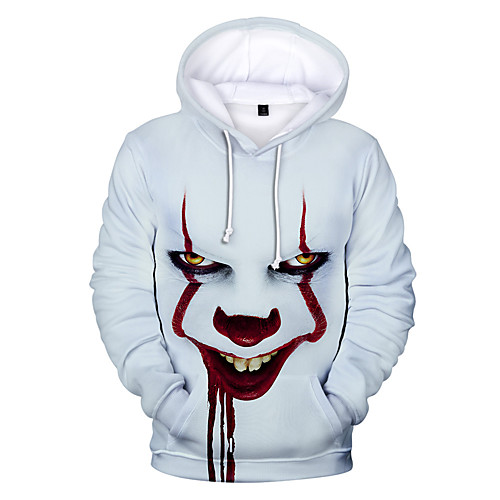 

Inspired by Joker Pennywise Cosplay Costume Hoodie Polyster Print Hoodie For Men's / Women's