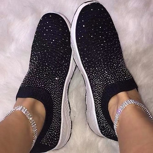 

Women's Sneakers Summer Flat Heel Closed Toe Daily PU White / Black / Pink