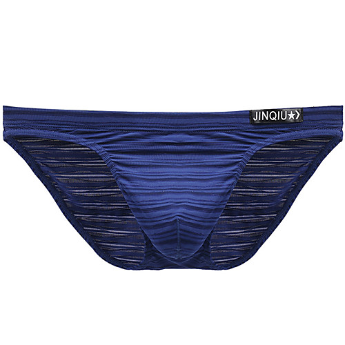 

Men's Basic Briefs Underwear - Normal Low Waist Black White Blue M L XL