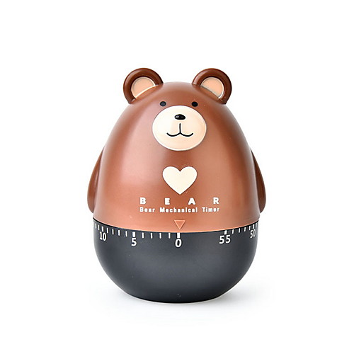 

Tim bear kitchen mechanical timer creative fixed clock cooking reminder