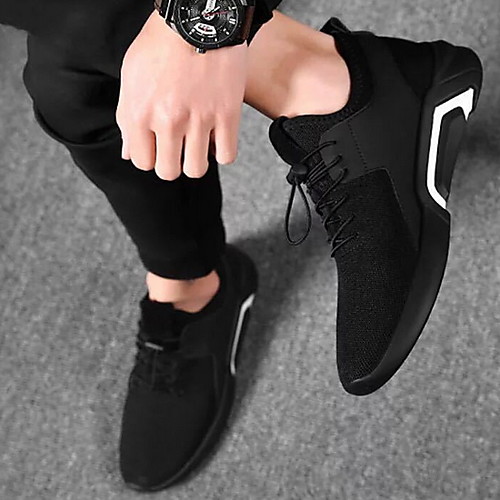 

Men's Spring Outdoor Trainers / Athletic Shoes Mesh White / Black