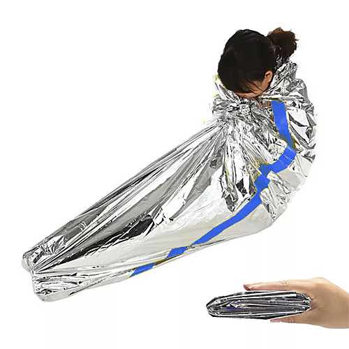 

Emergency Blanket Emergency Sleeping Bag Outdoor Camping Envelope / Rectangular Bag Warm Heat Retaining Heat-Insulated Folding 200100 cm Fall Spring & Summer for Hunting Climbing Camping / Hiking