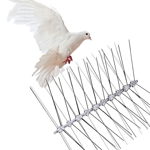 

Stainless Steel Bird Repellent Spikes Anti Pigeon Nail Bird Deterrent Tool Pest Control Pigeons Owl Small Birds Fence Repeller
