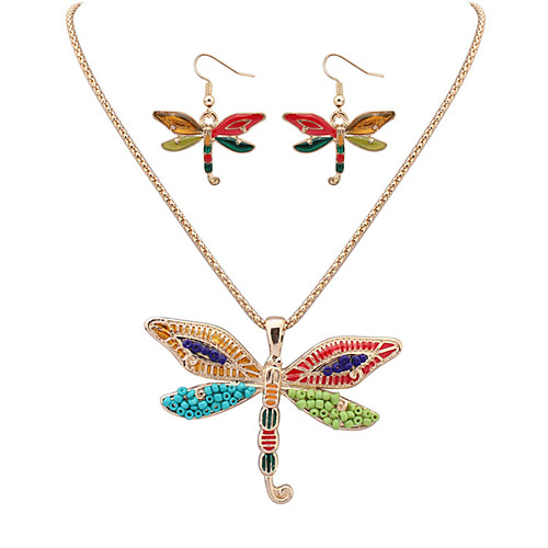 

Women's Jewelry Set Dragonfly Cute Resin Earrings Jewelry Gold For Festival