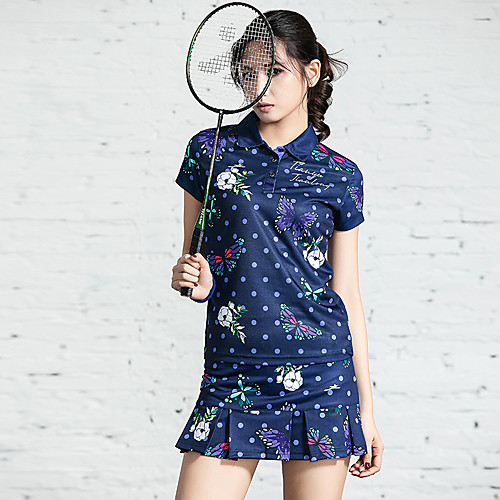 

Women's Tennis Golf Skirt Tee / T-shirt Clothing Suit 3D Print Breathable Quick Dry Soft Summer Sports Outdoor / Stretchy