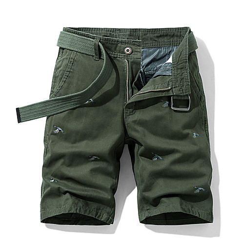 

Men's Basic Daily Slim Cotton Shorts Tactical Cargo Pants - Animal Embroidered Breathable Summer Black Army Green Khaki US34 / UK34 / EU42 / US36 / UK36 / EU44 / US40 / UK40 / EU48