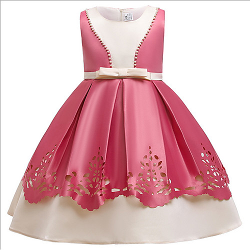 

Ball Gown Ankle Length Pageant Flower Girl Dresses - Polyester Sleeveless Jewel Neck with Beading