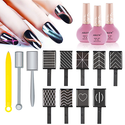 

12pcs Metal Nail Art Accessories Multi-Type Creative Fashion Daily UV Gel for Finger Nail Toe Nail