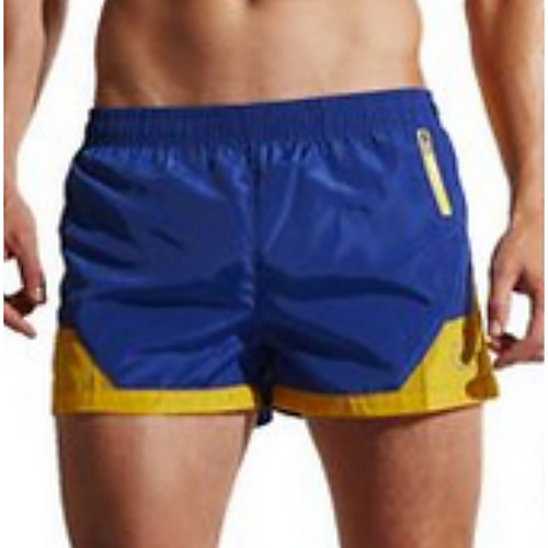 

Men's Plus Size Bottoms Swimwear Swimsuit - Color Block M L XL Blue