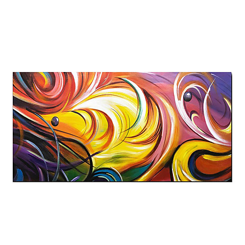 

Pure Hand Painted Abstract Colorful Oil Paintings on Canvas Fantasy Modern Artwork with Wood Inside Framed Ready to Hang for Home Decor