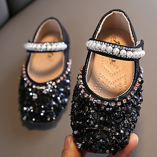 

Girls' Comfort PU Flats Toddler(9m-4ys) Black / Pink / Gold Spring