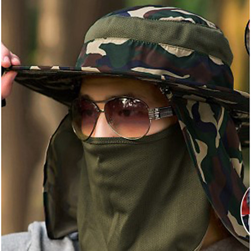 

Adults' Bucket Hat Fisherman Hat Hat Spring, Fall, Winter, Summer Outdoor Fishing Nylon UV Sun Protection Protective Safety Personal Protection Hat / Women's / Men's / Camo / Camouflage