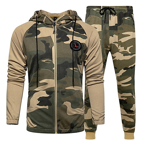 

Men's Hoodie Camo / Camouflage Hooded Basic Army Green Khaki Light Blue US32 / UK32 / EU40 US34 / UK34 / EU42 US36 / UK36 / EU44 US40 / UK40 / EU48 US42 / UK42 / EU50