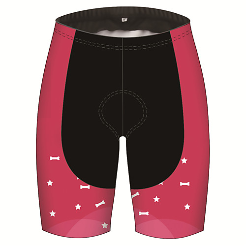 

21Grams Women's Cycling Shorts Spandex Bike Shorts Padded Shorts / Chamois Pants Breathable Quick Dry Sports Patchwork Bone Stars Black / Pink Mountain Bike MTB Road Bike Cycling Clothing Apparel