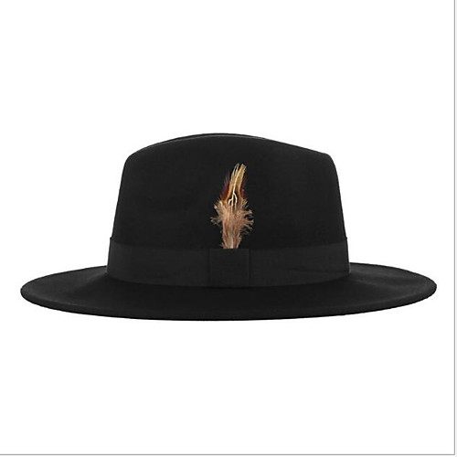 

Hat Wool Felt Hats / Headdress with Cap 1 Piece Daily Wear / Office & Career Headpiece