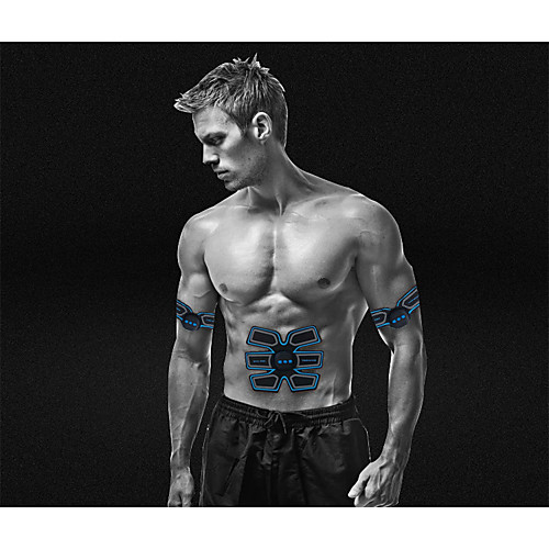 

Abs Stimulator Abdominal Toning Belt EMS Abs Trainer Sports Silicon PU (Polyurethane) ABS Resin Exercise & Fitness Gym Workout Smart Electronic Muscle Toner Muscle Toning Tummy Fat Burner For Men