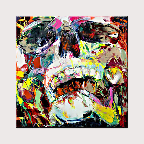 

Palette Knife Portrait Skull Face Paintings Pop Art On Canvas Oil Painting Street Art Colorful Hand Painted Aall Art Picture
