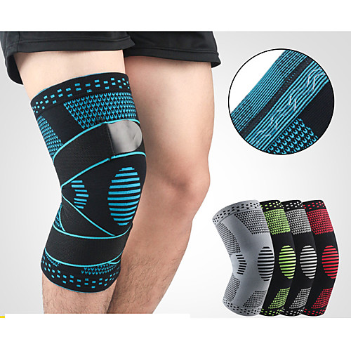 

Knee Brace Knee Sleeve Sporty for Joint Pain and Arthretith Running Marathon Adjustable Anti-slip Strap Compression Men's Women's Silicon Nylon Spandex Fabric 1 Piece Sports Black / Red BlackSliver