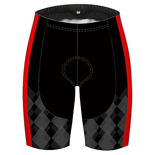 

21Grams Women's Cycling Shorts Spandex Bike Shorts Pants Padded Shorts / Chamois Quick Dry Breathable Sports Plaid Checkered Solid Color Black / Red Mountain Bike MTB Road Bike Cycling Clothing