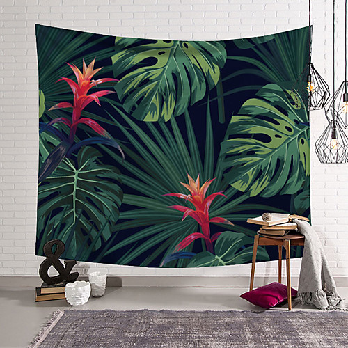 

5 sizes ilected Tropical Plant Tapestry Wall Hanging Polyester Thin Bohemia Cactus Banana Leaf Print Tapestry Beach Towel Cushion