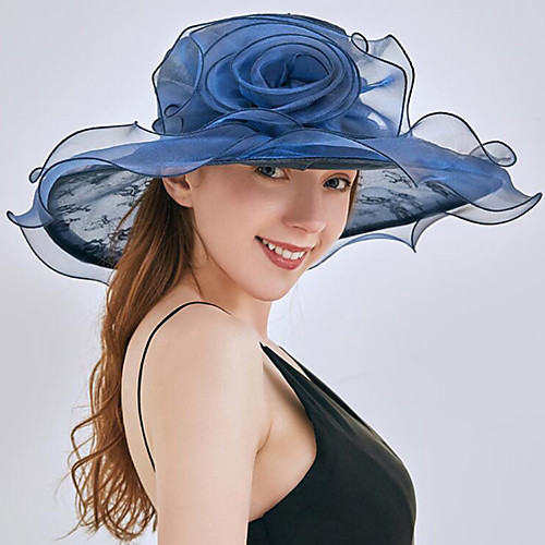 

Vintage Style Fashion Tulle / Organza Hats / Headwear with Bowknot / Lace / Pattern / Print 1 Piece Wedding / Outdoor Headpiece