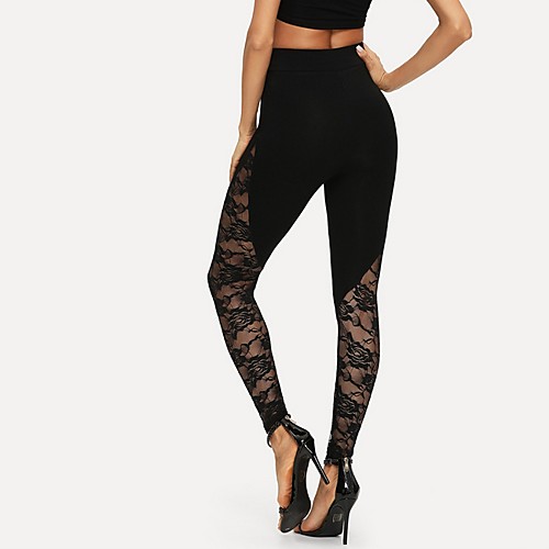

Women's Sporty Slim Sweatpants Pants - Solid Colored Black S / M / L