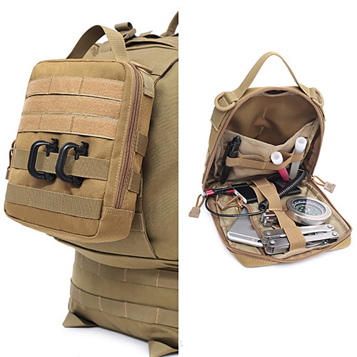 

10 L Hiking Waist Bag Military Tactical Backpack Lightweight Rain Waterproof Anti-Slip Outdoor Hiking Climbing Camping Nylon Army Green Brown Black