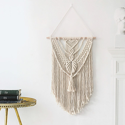 

Small Macrame Wall Hanging,Art Woven Wall Decor Boho Chic Home Decoration for Apartment Bedroom Living Room Gallery