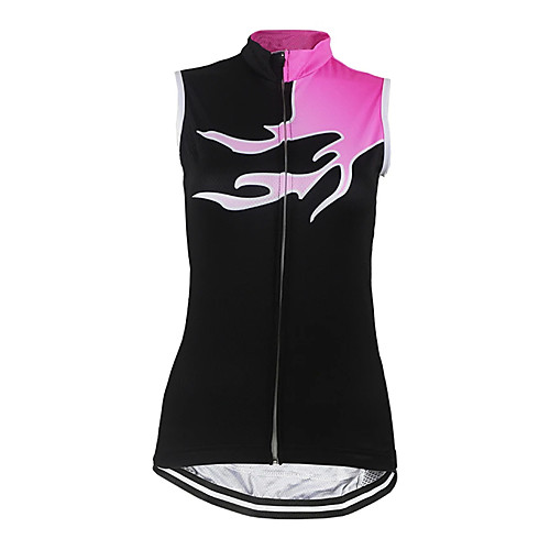 

21Grams Women's Sleeveless Cycling Jersey Cycling Vest Spandex Pink Solid Color Bike Jersey Top Mountain Bike MTB Road Bike Cycling UV Resistant Breathable Quick Dry Sports Clothing Apparel