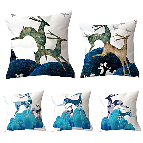 

Set of 5 Throw Pillow Simple Classic 4545 cm Cushion Vintage Circle Cover Sofa Home Decor Throw Pillow Case