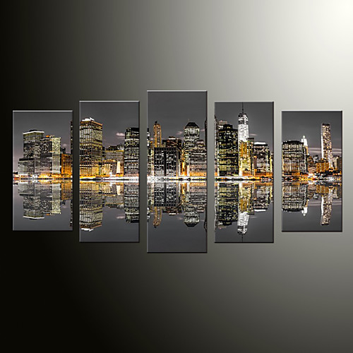 

5 Panels Modern Canvas Prints Painting Home Decor Artwork Pictures DecorPrint Rolled Stretched Modern Art Prints Landscape Architecture