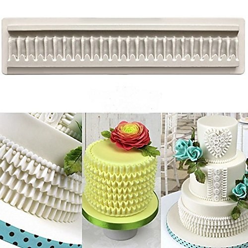 

DIY Baking Three-Dimensional Lace Trimming Silicone Mold Skirt Cake Decoration 1pc