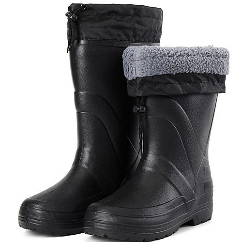

Men's PVC Spring & Summer Boots Waterproof Mid-Calf Boots Black