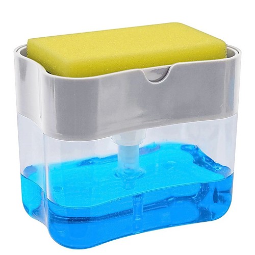 

Multifunction Soap Dispenser Sponge Caddy Non-toxic Odorless Dispenser Kitchen Rack Creative Bathroom Washing Soap Storage Box