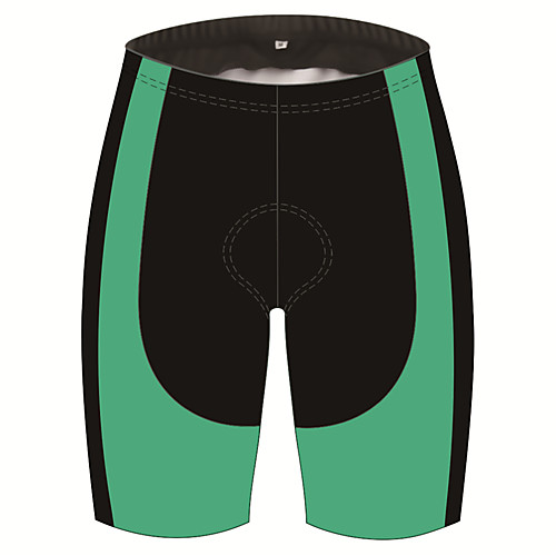 

21Grams Men's Cycling Shorts Spandex Bike Shorts Padded Shorts / Chamois Pants Breathable Quick Dry Sports Solid Color Black / Green Mountain Bike MTB Road Bike Cycling Clothing Apparel Bike Wear