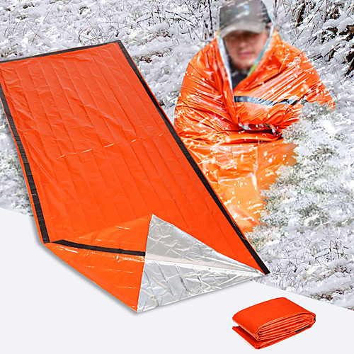 

Emergency Blanket Emergency Sleeping Bag Outdoor Camping Envelope / Rectangular Bag Single Synthetic Thermal / Warm Radiation Protection Heat Retaining Heat-Insulated 21391 cm All Seasons for