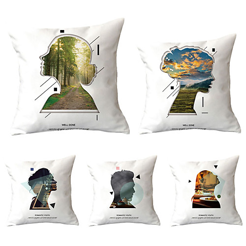 

Set of 5 Throw Pillow Simple Classic 4545 cm Cushion Vintage Circle Cover Sofa Home Decor Throw Pillow Case