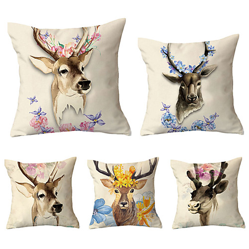 

Set of 5 Throw Pillow Simple Classic 4545 cm Cushion Vintage Circle Cover Sofa Home Decor Throw Pillow Case