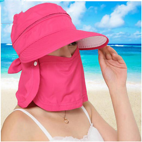 

Fishing Hat Fisherman Hat Hiking Hat Hat Windproof Sunscreen UV Resistant Breathable Solid Color Chinlon Autumn / Fall Spring Summer for Women's Camping / Hiking Hunting Fishing Fuchsia Pink Grey