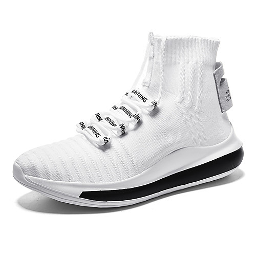 

Men's Tissage Volant Fall / Spring & Summer Sporty / Casual Athletic Shoes Running Shoes / Walking Shoes Breathable Black and White / White / Black