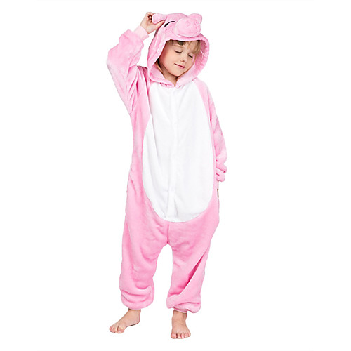 

Kid's Kigurumi Pajamas Piggy / Pig Onesie Pajamas Polar Fleece Pink Cosplay For Boys and Girls Animal Sleepwear Cartoon Festival / Holiday Costumes