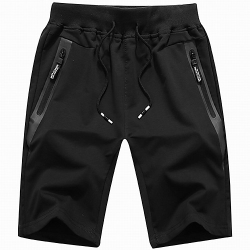 

Men's Basic Shorts Bermuda shorts Pants - Solid Colored Drawstring Black Army Green Light gray US32 / UK32 / EU40 / US34 / UK34 / EU42 / US36 / UK36 / EU44